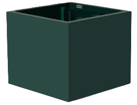 bison forest green powder coat aluminum cube