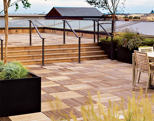 bison innovative products wood deck tiles